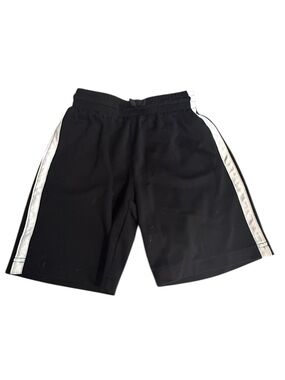 5/$25 Kids Black Athletic Shorts with Side Stripe